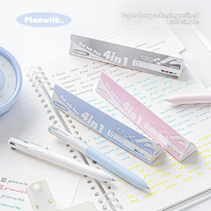 1PC Gel Pen Multi Color Pen With High Aesthetic Value And Multiple Colors In One, Neutral Pen, Note Taking Special Marker Pen