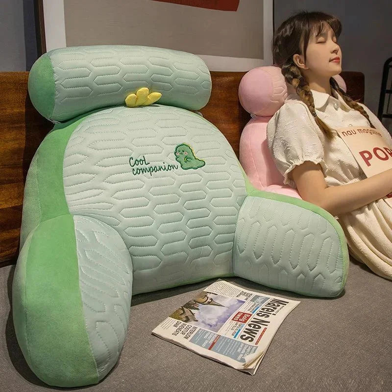 Sofa Throw Pillows Triangular Reading Pillow Removable Washable Bedside Large Backrest Waist Cushion Dormitory Office Pillow