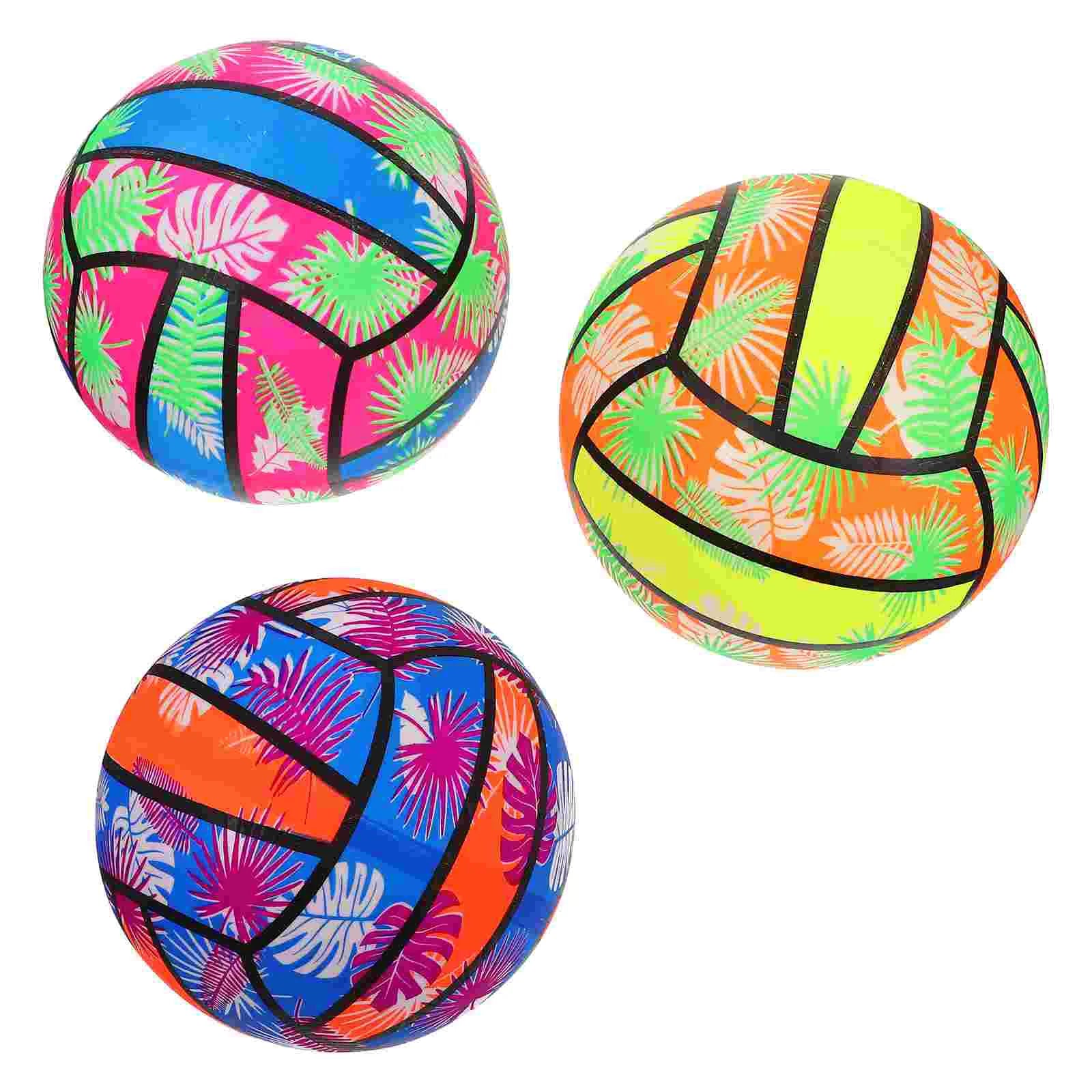 3Pcs Inflatable Water Volleyball Toy Balls Beach Volleyball Pool Balls Water Volleyballs Kids Toys Sports Equipment