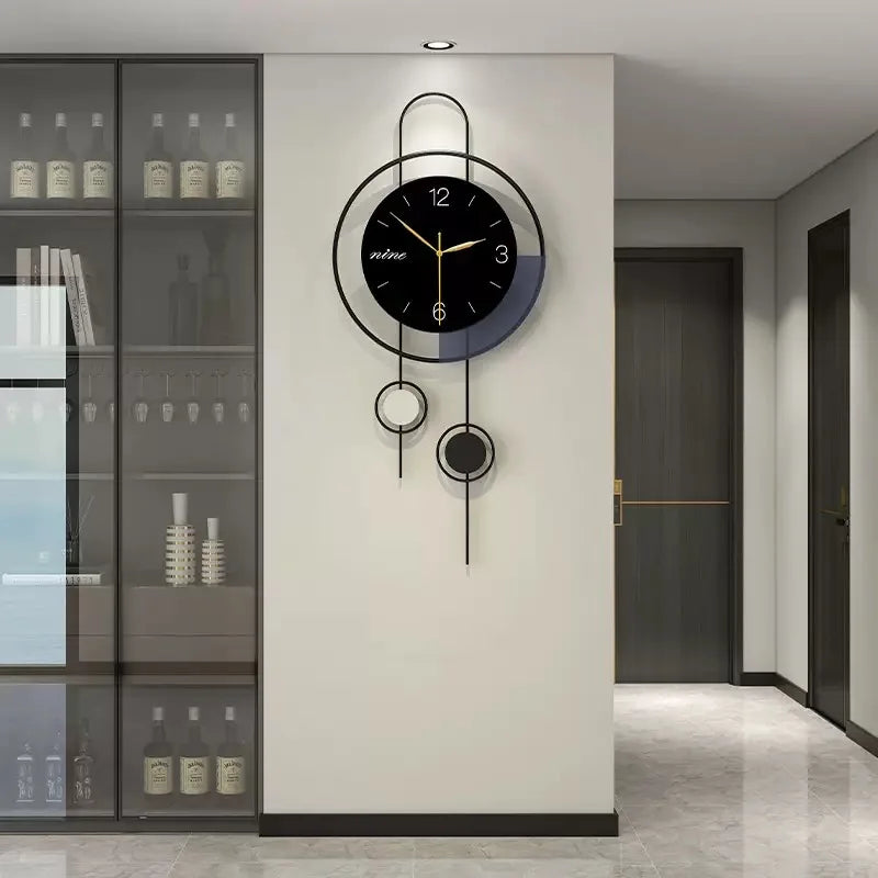 Wall Clock Living Room Light Luxury Home Decoration Clock Without Punching Simple Dining Room Silent Clock Hanging On the wall